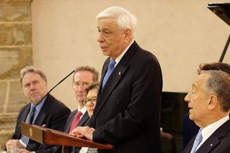 Intervenção do presidente da Grécia na antiga igreja do Convento São Francisco