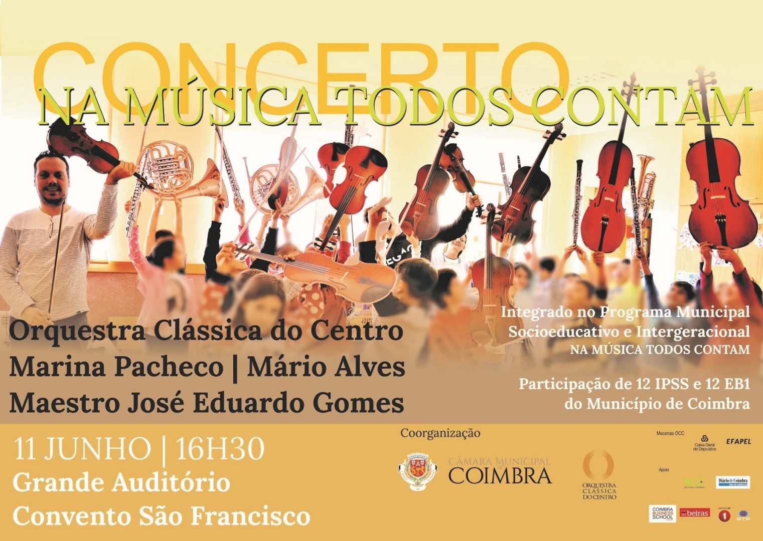 Convento São Francisco acolhe concerto “Na Música Todos Contam”