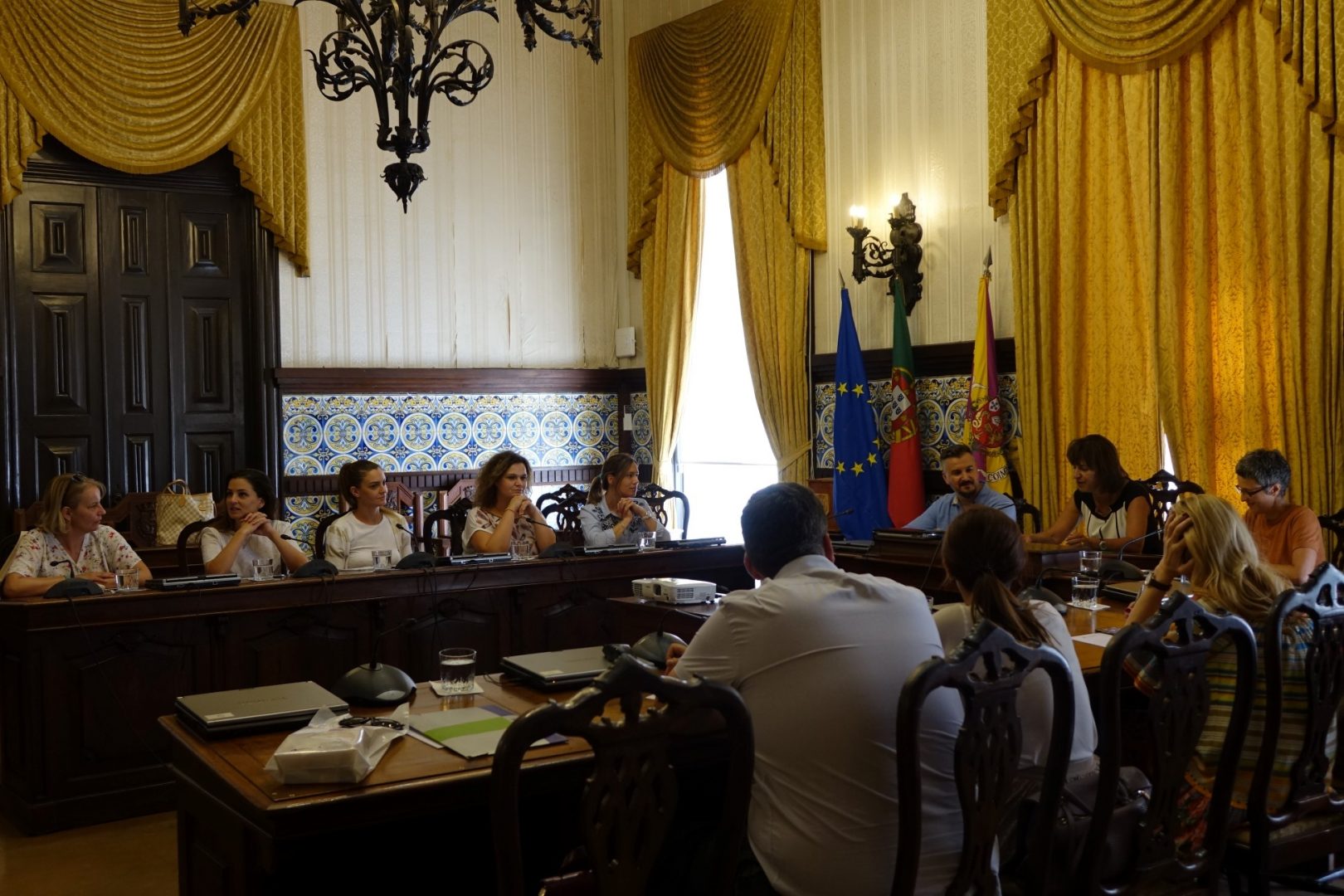 Comitiva do Governo de Montenegro veio conhecer projetos de desassoreamento e estabilização das margens do Rio Mondego