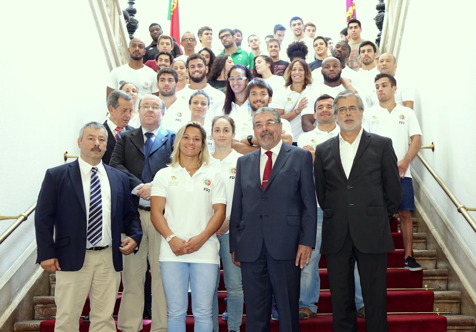 Seleção Nacional de Judo que vai ao Campeonato do Mundo apresentou-se no Salão Nobre da CMC