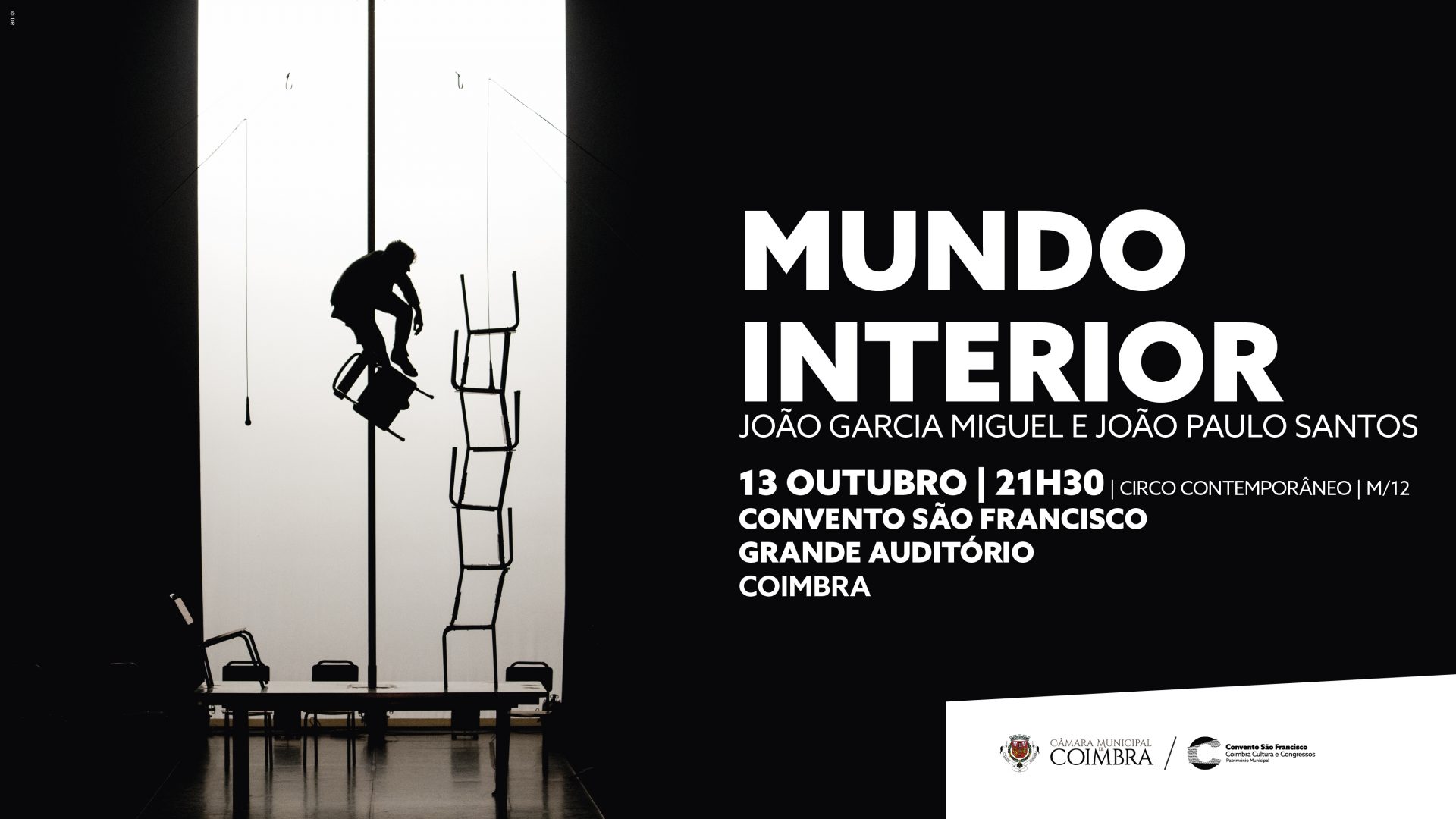 Espetáculo Mundo Interior (circo contemporâneo) no Convento São Francisco