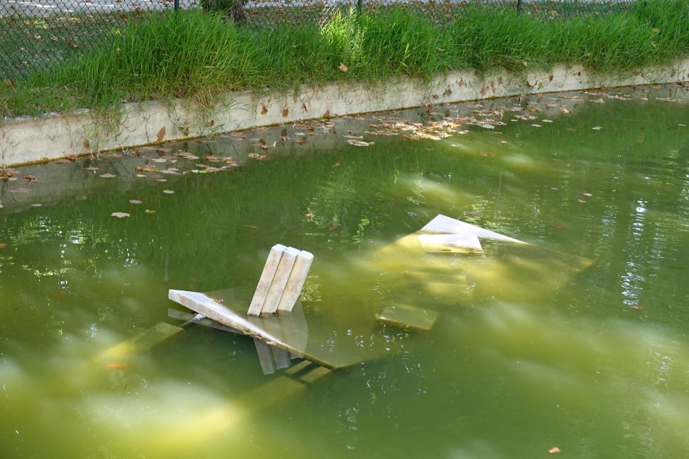 Escultura de Cabrita Reis na Alameda Júlio Henriques vandalizada