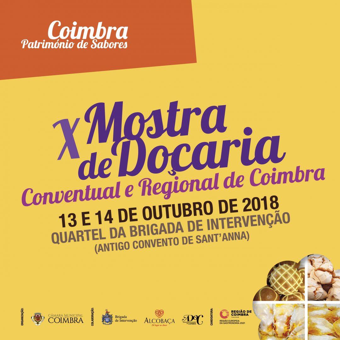 Mostra de Doçaria Conventual e Regional de Coimbra este fim de semana no Quartel da BrigInt