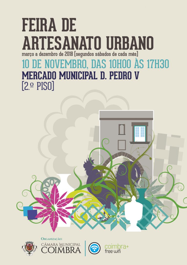 Feira de Artesanato Urbano no próximo sábado no Mercado Municipal D. Pedro V