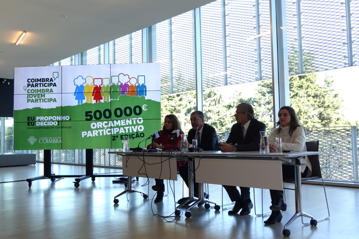 Meio milhão de euros para a segunda edição do orçamento participativo em Coimbra