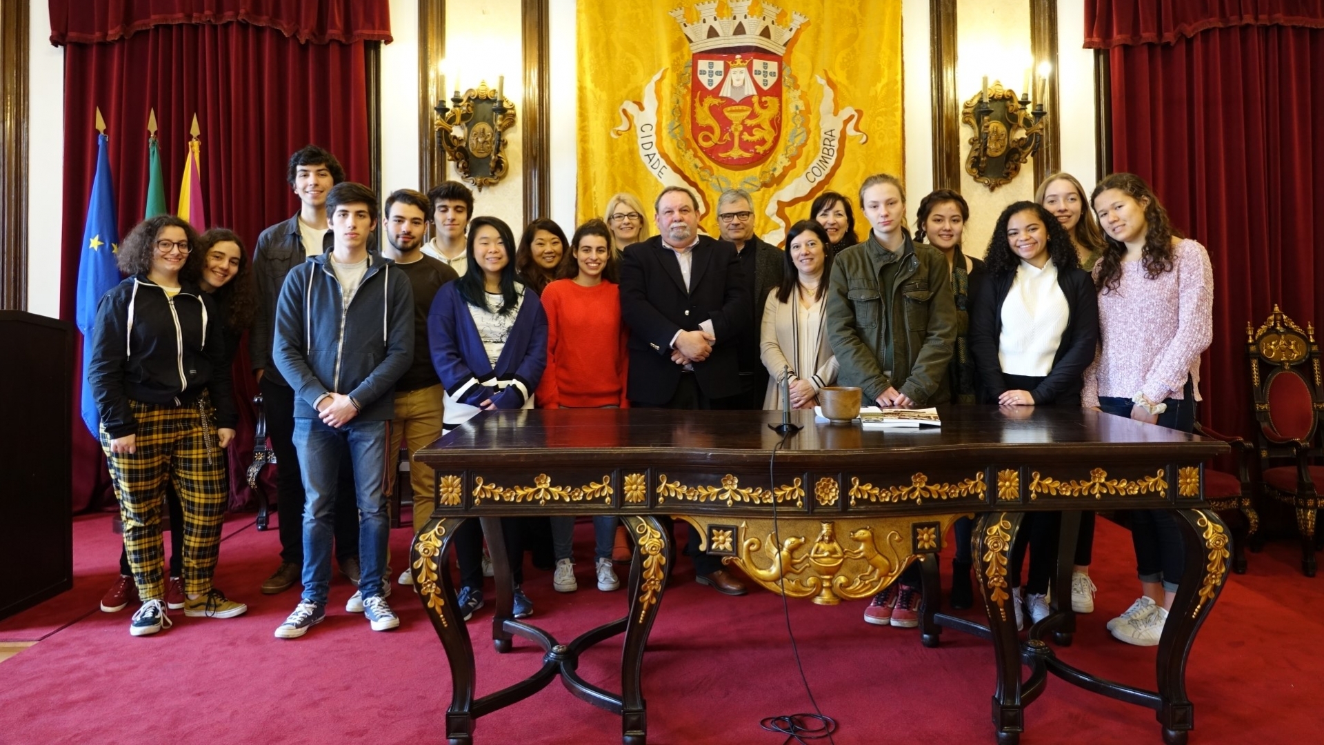 Alunos de Santa Clara da Califórnia de visita a Coimbra