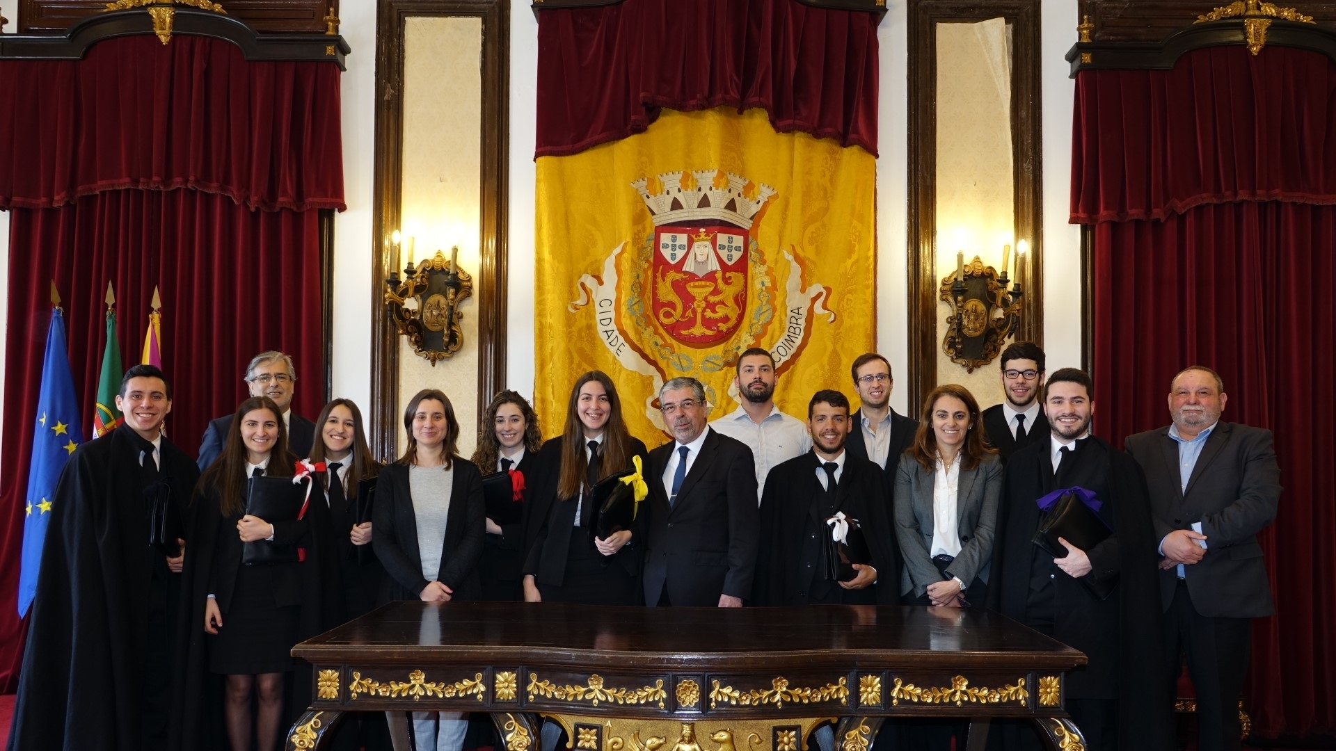 Comissão Organizadora da Queima das Fitas 2019 recebida nos Paços do Município