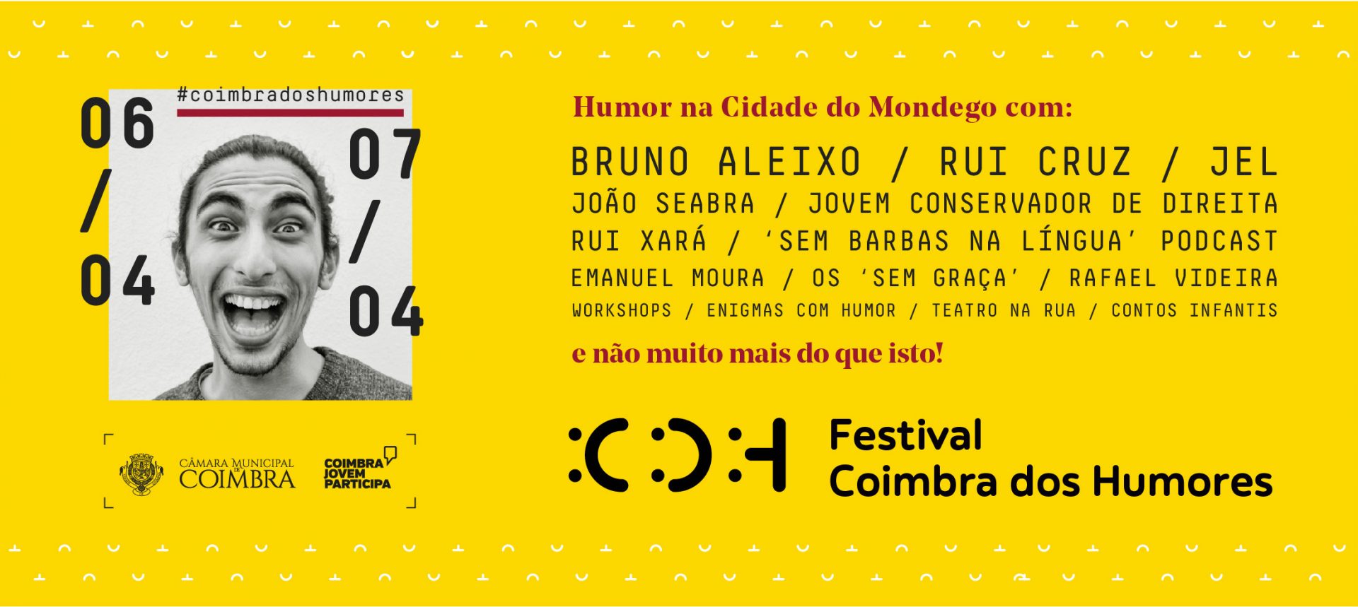 Festival Coimbra dos Humores anima o centro histórico no próximo fim de semana