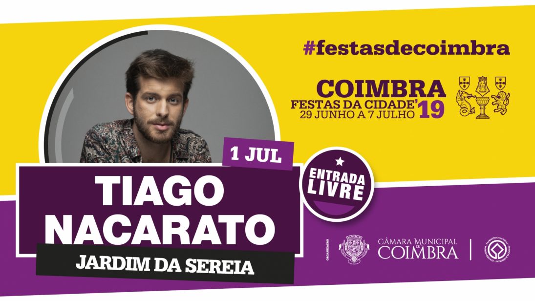 Tiago Nacarato traz o Brasil ao Jardim da Sereia para as Festas da Cidade de Coimbra