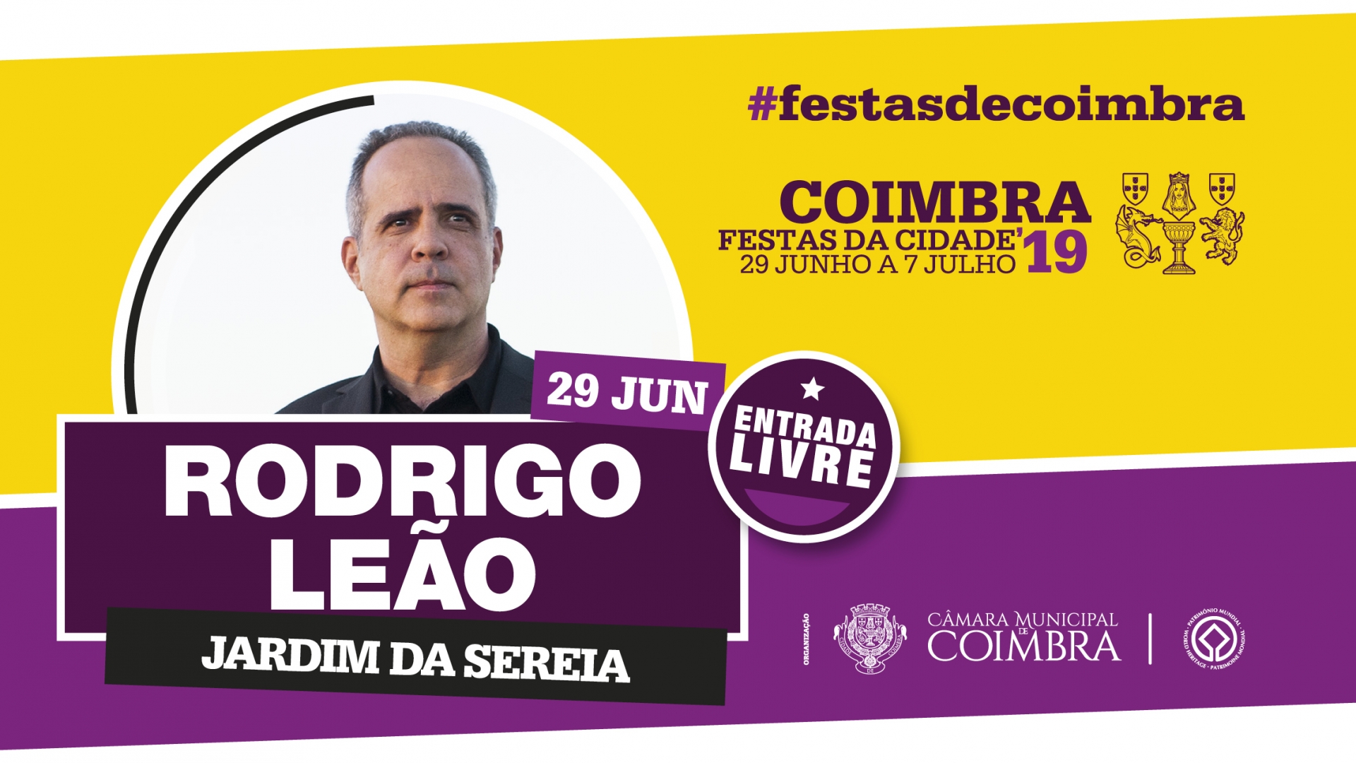 Rodrigo Leão abre Festas da Cidade de Coimbra no dia 29 de junho
