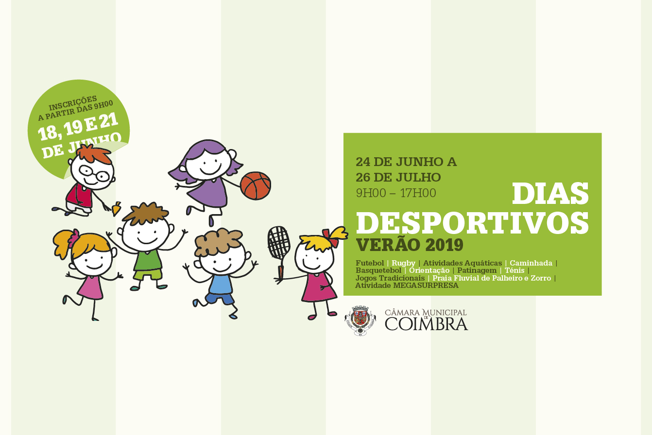 Dias Desportivos de Verão 2019 de 24 de junho a 26 de julho