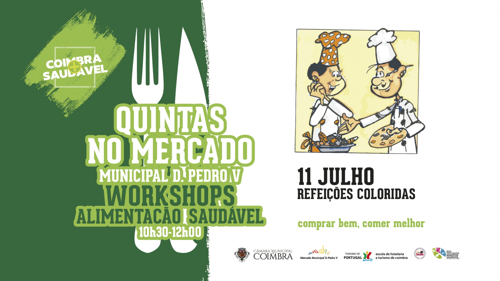 Mercado acolhe segundo workshop de alimentação saudável esta quinta-feira