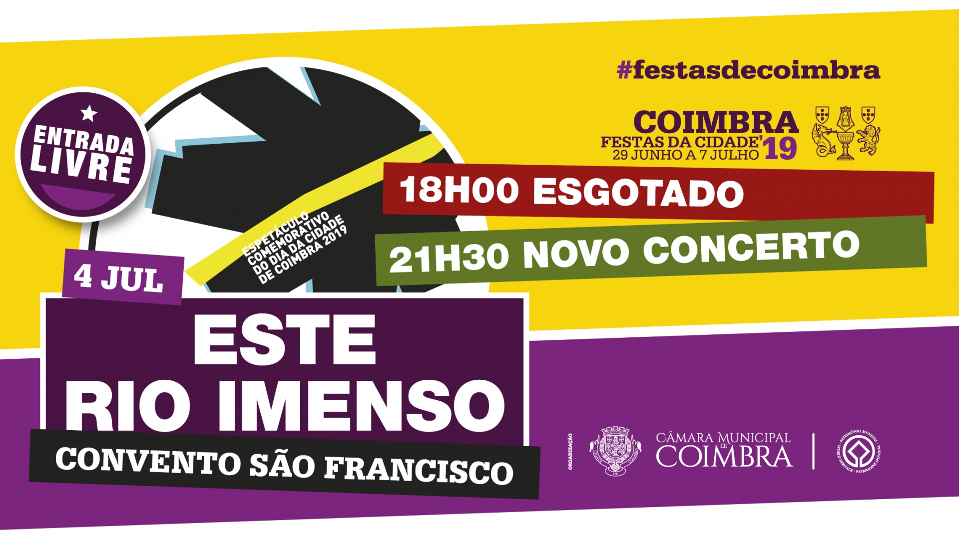 Novo espetáculo “Este Rio Imenso” amanhã às 21H30