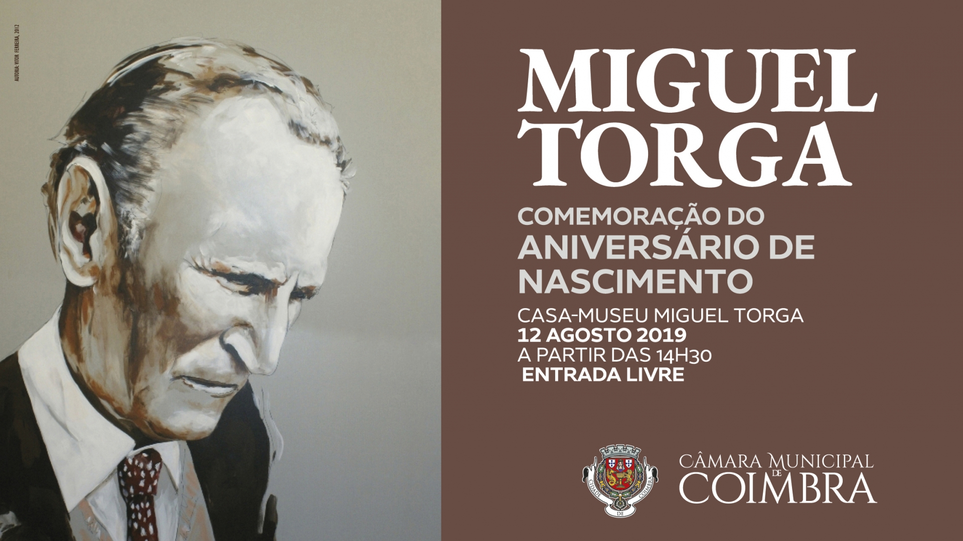 Coimbra evoca Miguel Torga no 112.º aniversário do seu nascimento
