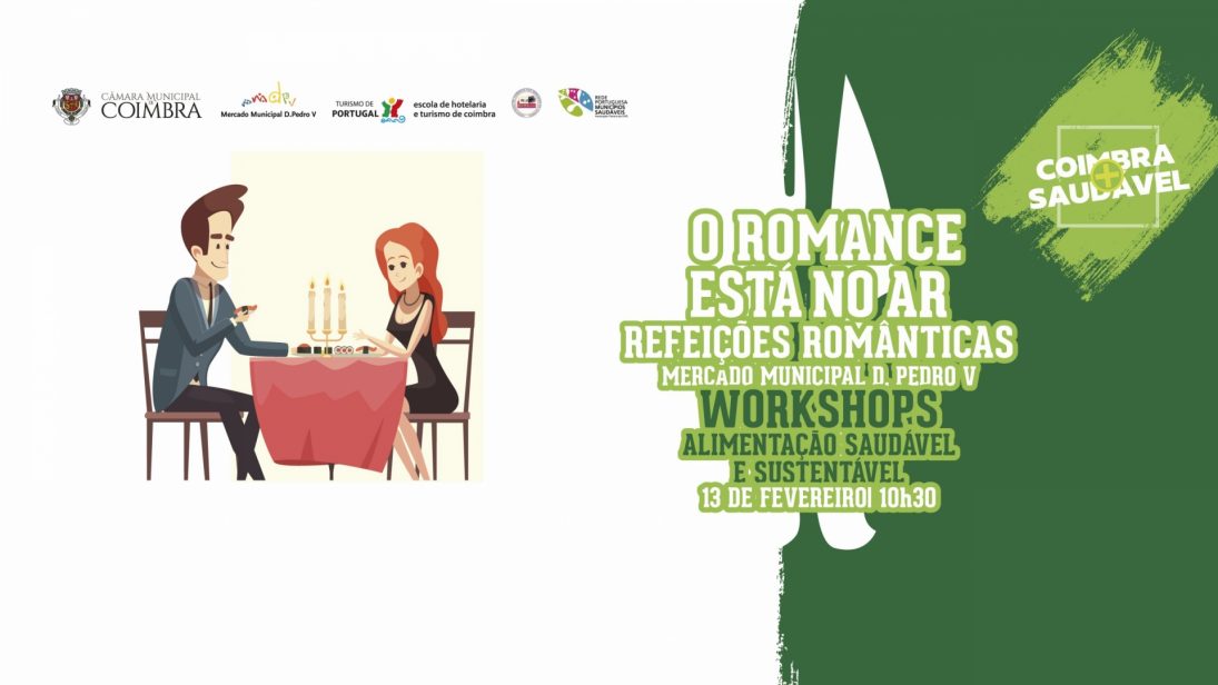 Refeições românticas é o tema do próximo workshop de alimentação saudável no Mercado