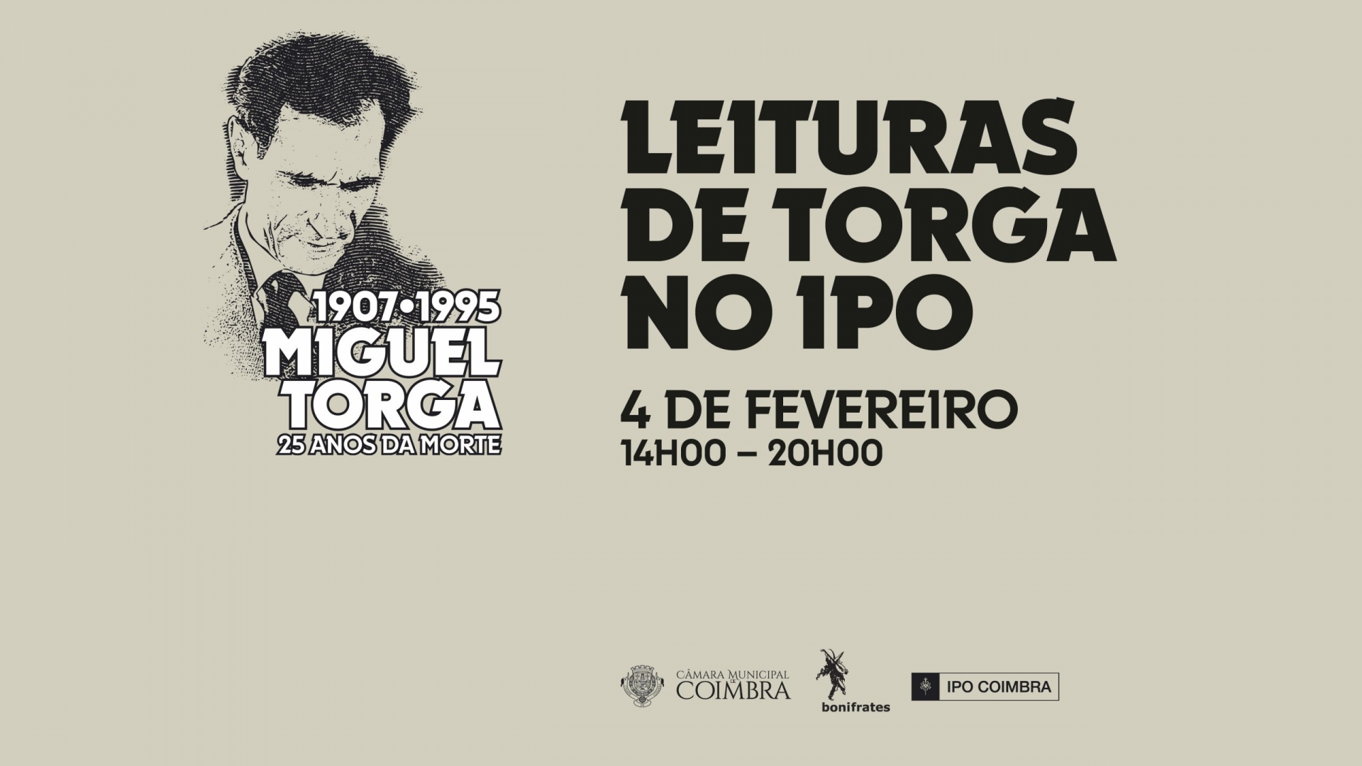 Miguel Torga recordado amanhã no IPO com leituras de poemas