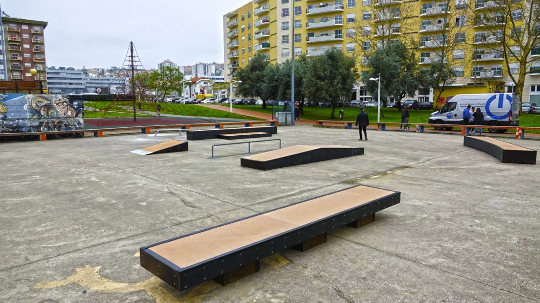 Parque Linear Vale das Flores recebe novos elementos para prática de skate e patins