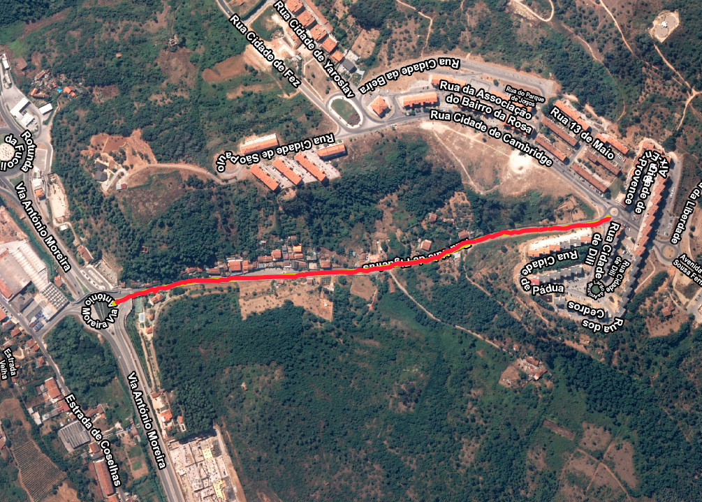 Câmara repavimenta Rua Vale de Figueiras que liga a Circular Externa ao Ingote