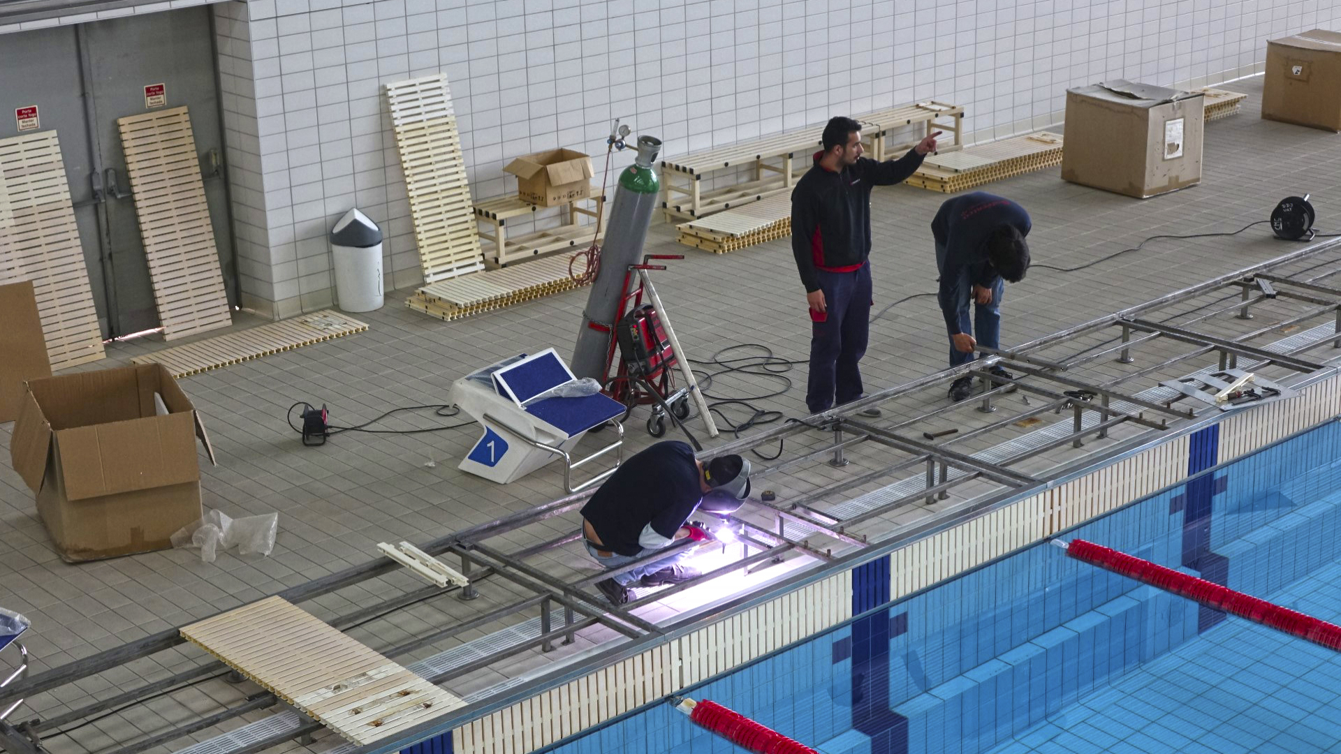 CM Coimbra renova blocos de largada do Centro Olímpico de Piscinas Municipais