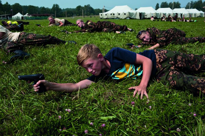 The Historical War Camp in Borodino, Russia.