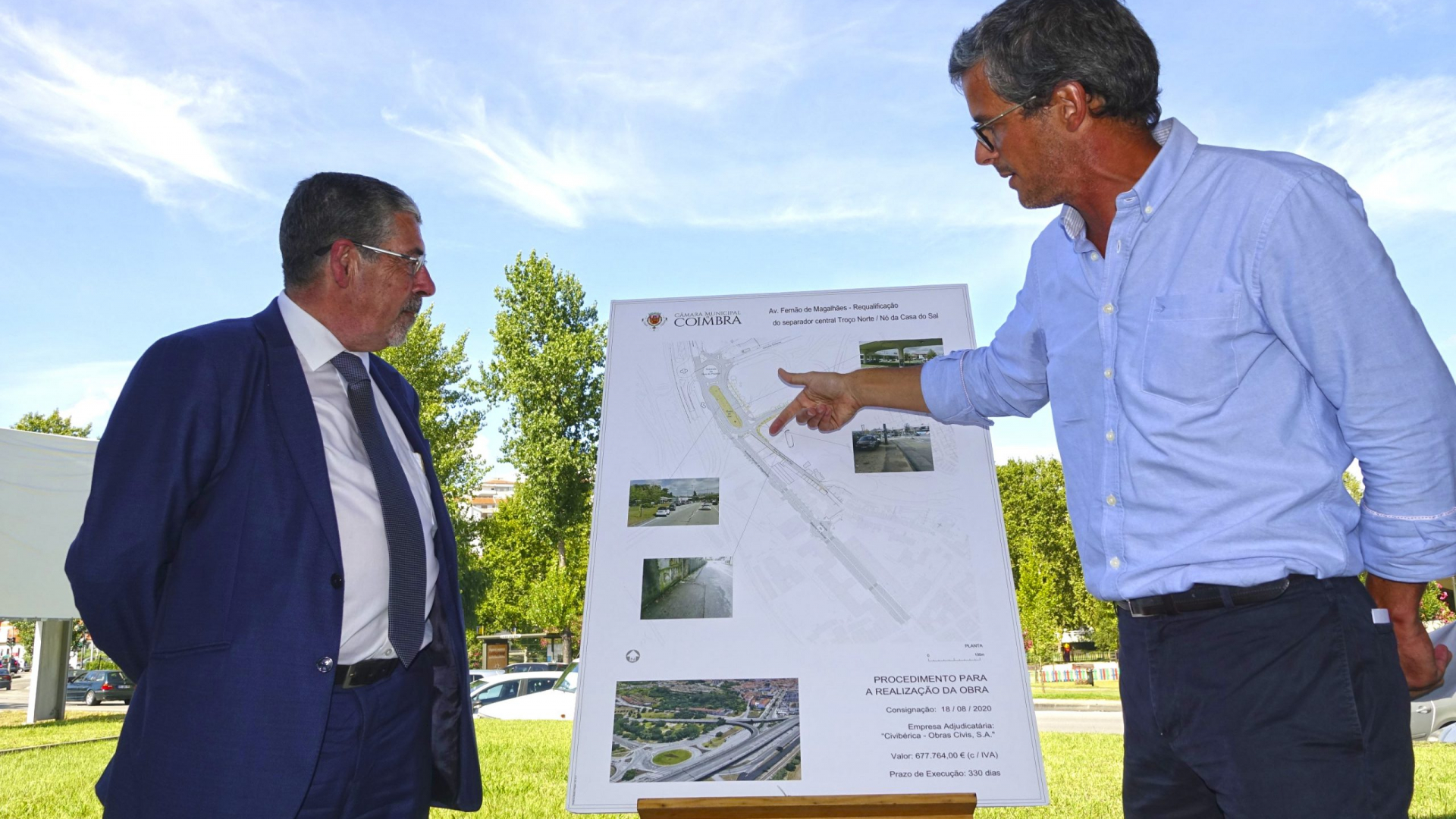 CM Coimbra requalifica separador central da Av. Fernão de Magalhães até à Casa do Sal