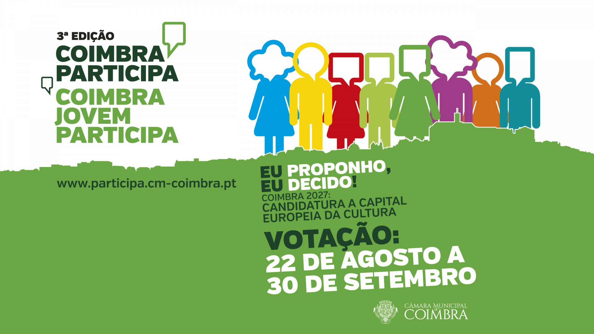 17 projetos disputam meio milhão de euros na 3ª edição do Orçamento Participativo de Coimbra