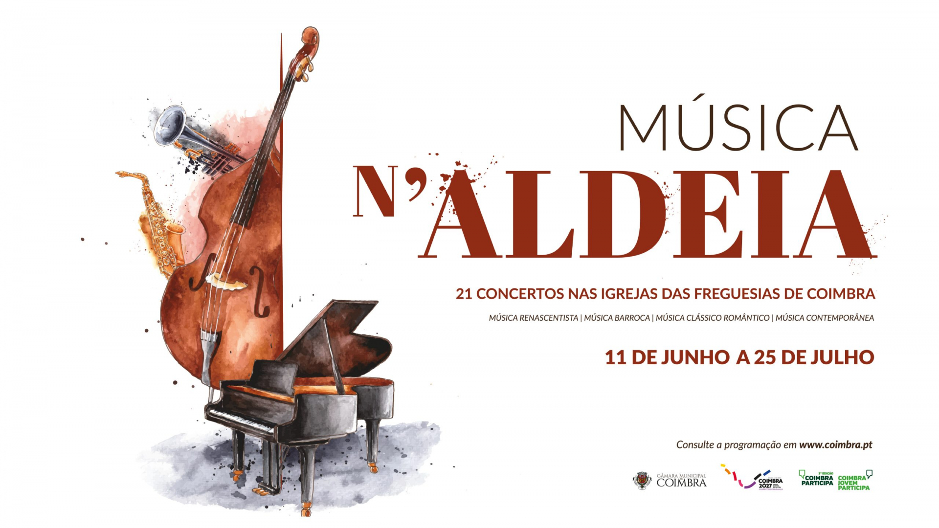 Coimbra promove ciclo de concertos nas igrejas das freguesias nos próximos dois meses