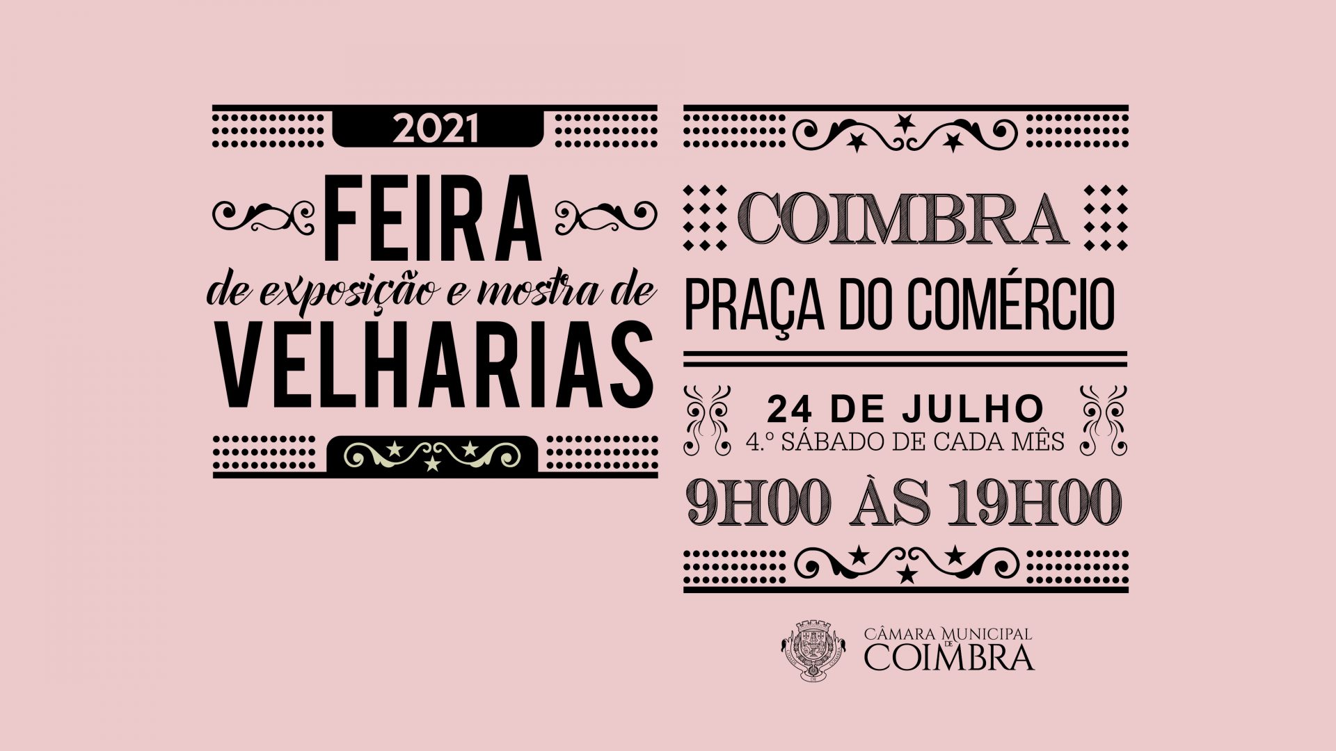 Praça do Comércio acolhe Feira de Velharias este sábado