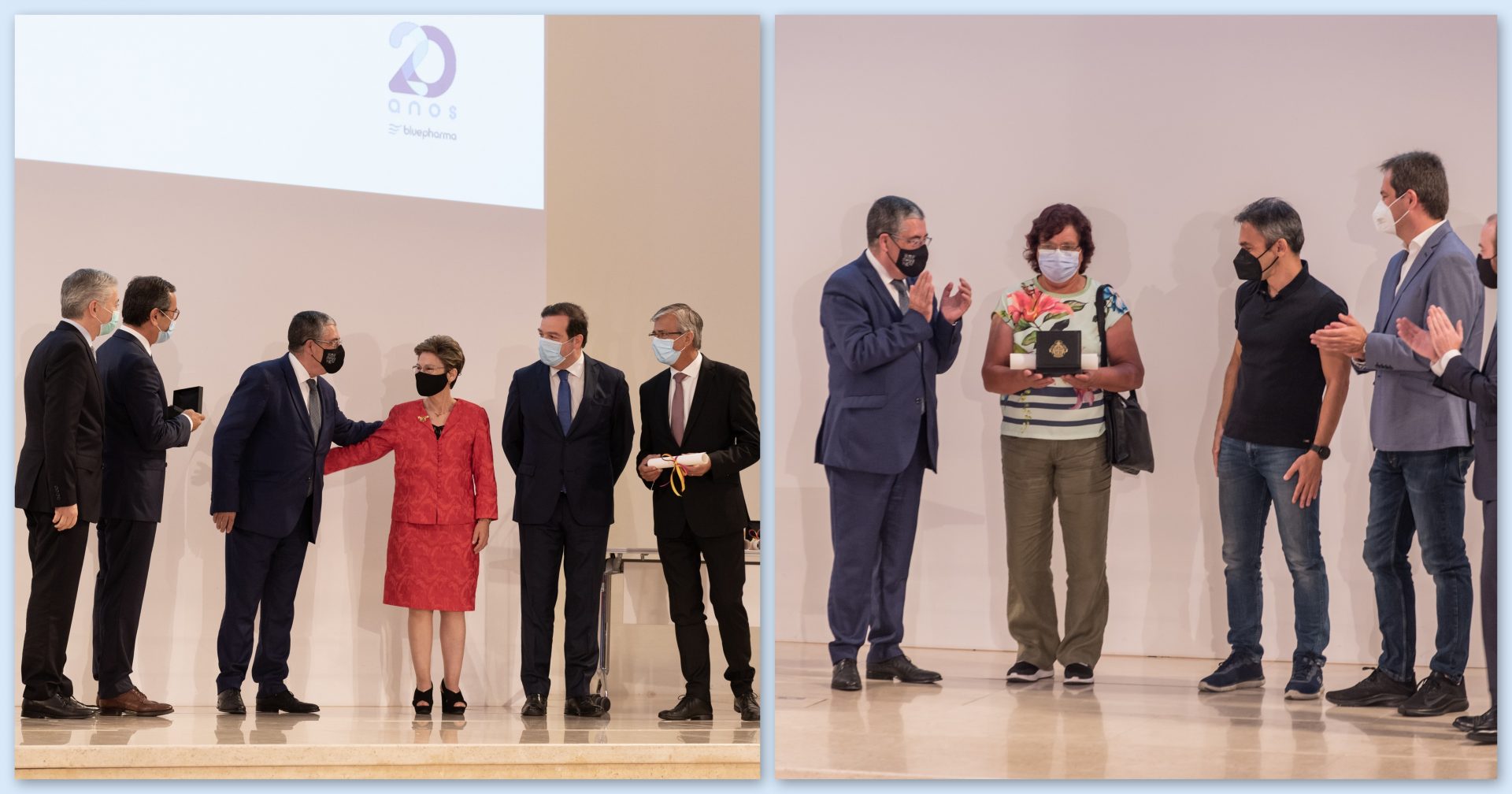 Medalha de Mérito Empresarial atribuída à Bluepharma e à Feedzai