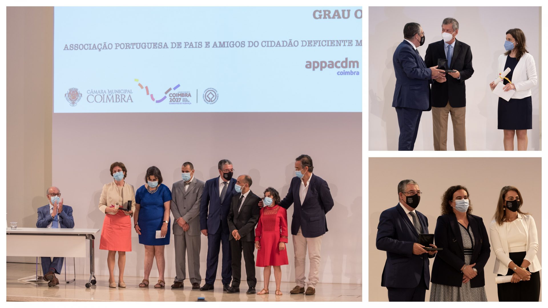 Medalha de Ouro da Cidade atribuída ao Diário de Coimbra, à APPACDM e ao IPO de Coimbra