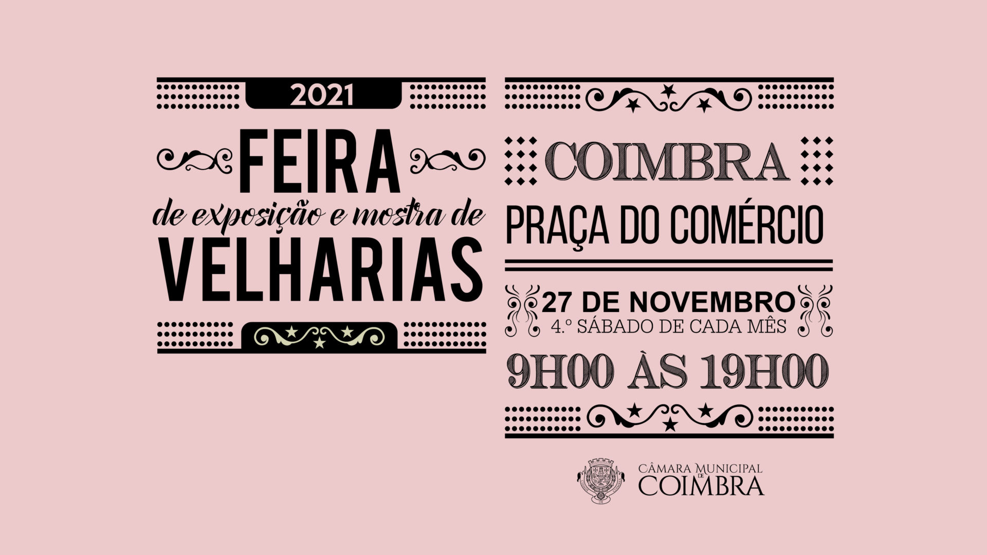 Praça do Comércio acolhe este sábado mais uma Feira de Velharias