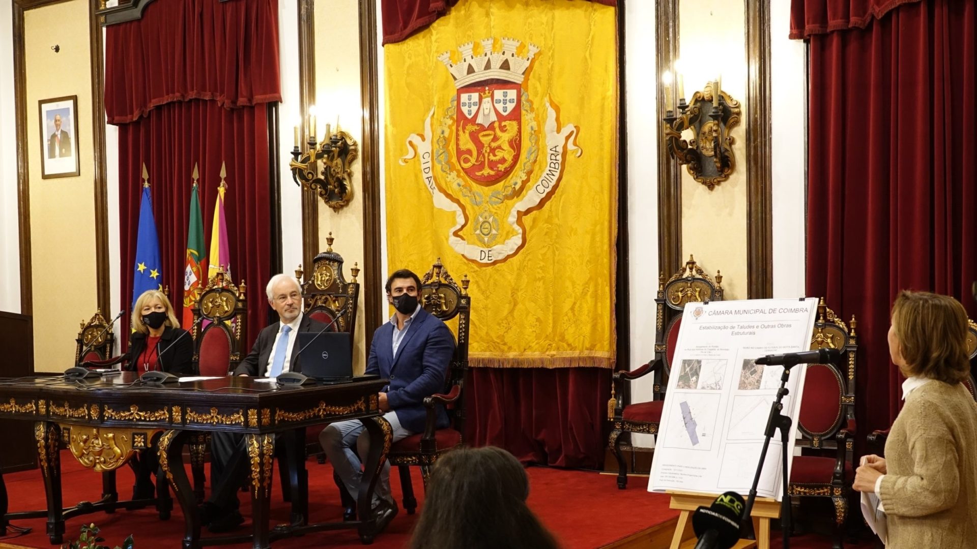 CM Coimbra investe 300 mil euros na estabilização de muros e taludes