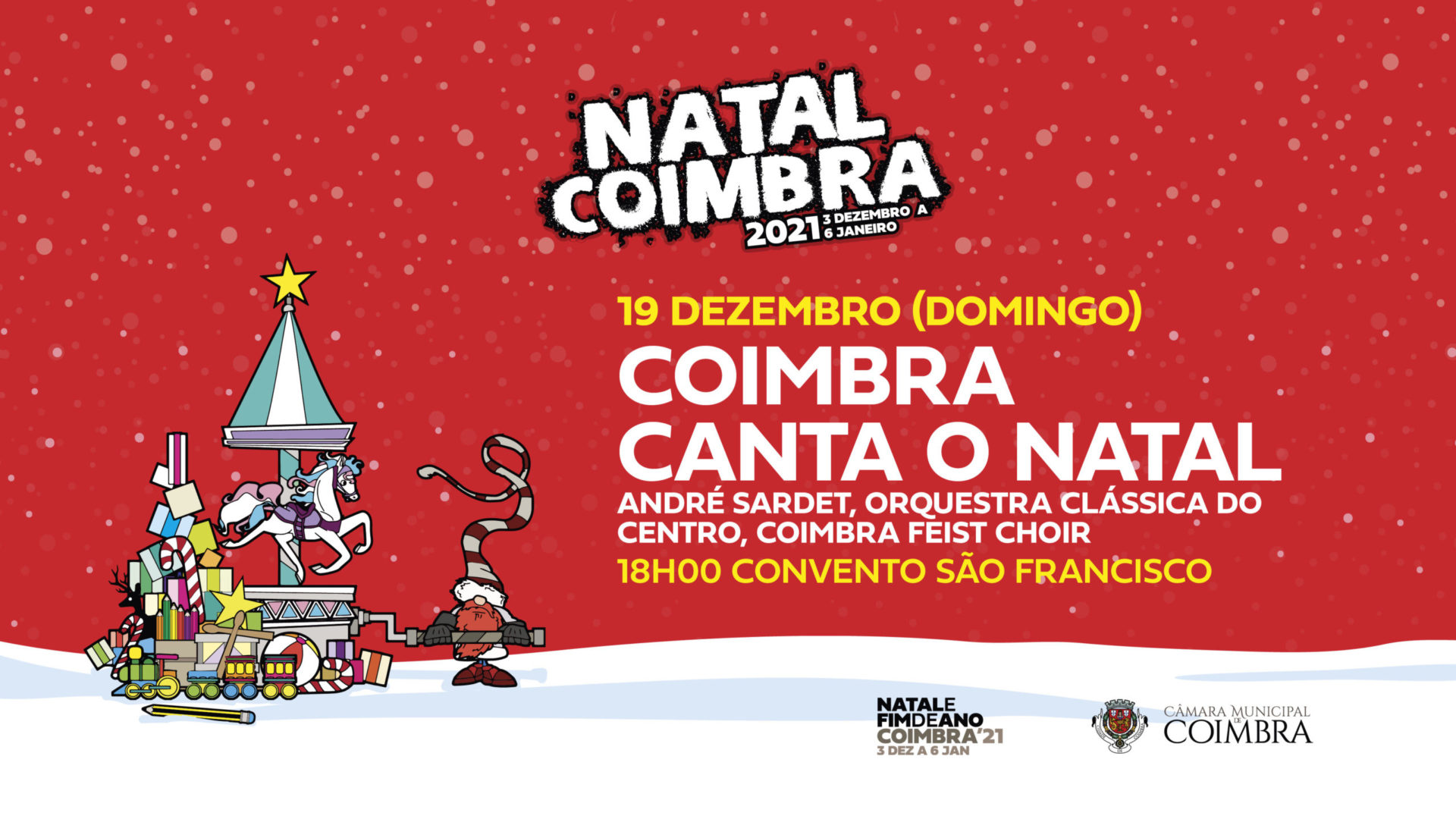 “Coimbra canta o Natal” no domingo no Convento São Francisco