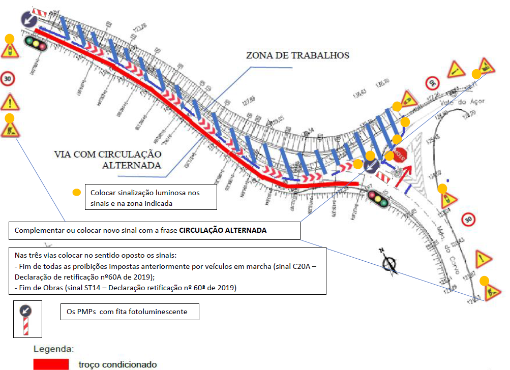 Trânsito condicionado no entroncamento Vale de Açor – Sobral de Ceira
