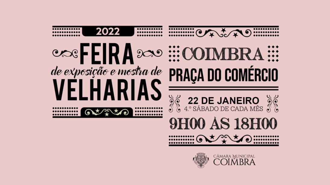Praça do Comércio acolhe primeira edição de 2022 da Feira de Velharias de Coimbra