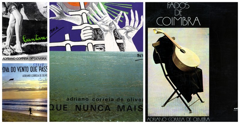 Casa Municipal da Cultura mostra capas de discos de vinil de Adriano Correia de Oliveira