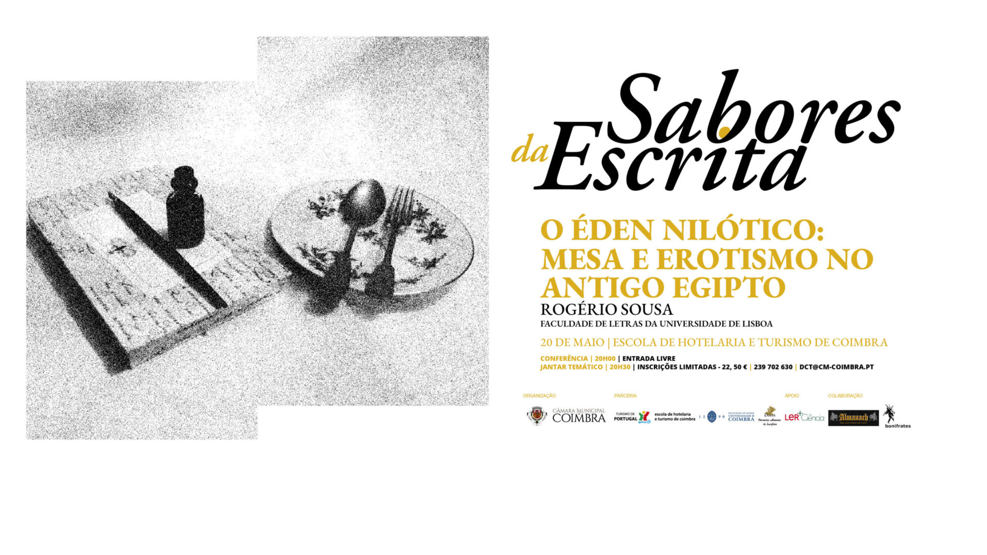 Ciclo “Sabores da Escrita” dedica conferência e jantar temático ao Antigo Egipto