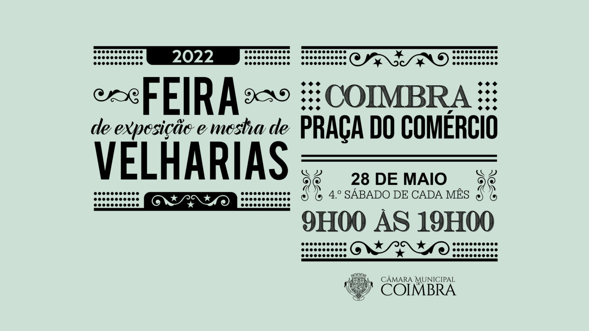 Feira de Velharias no próximo sábado na Praça do Comércio