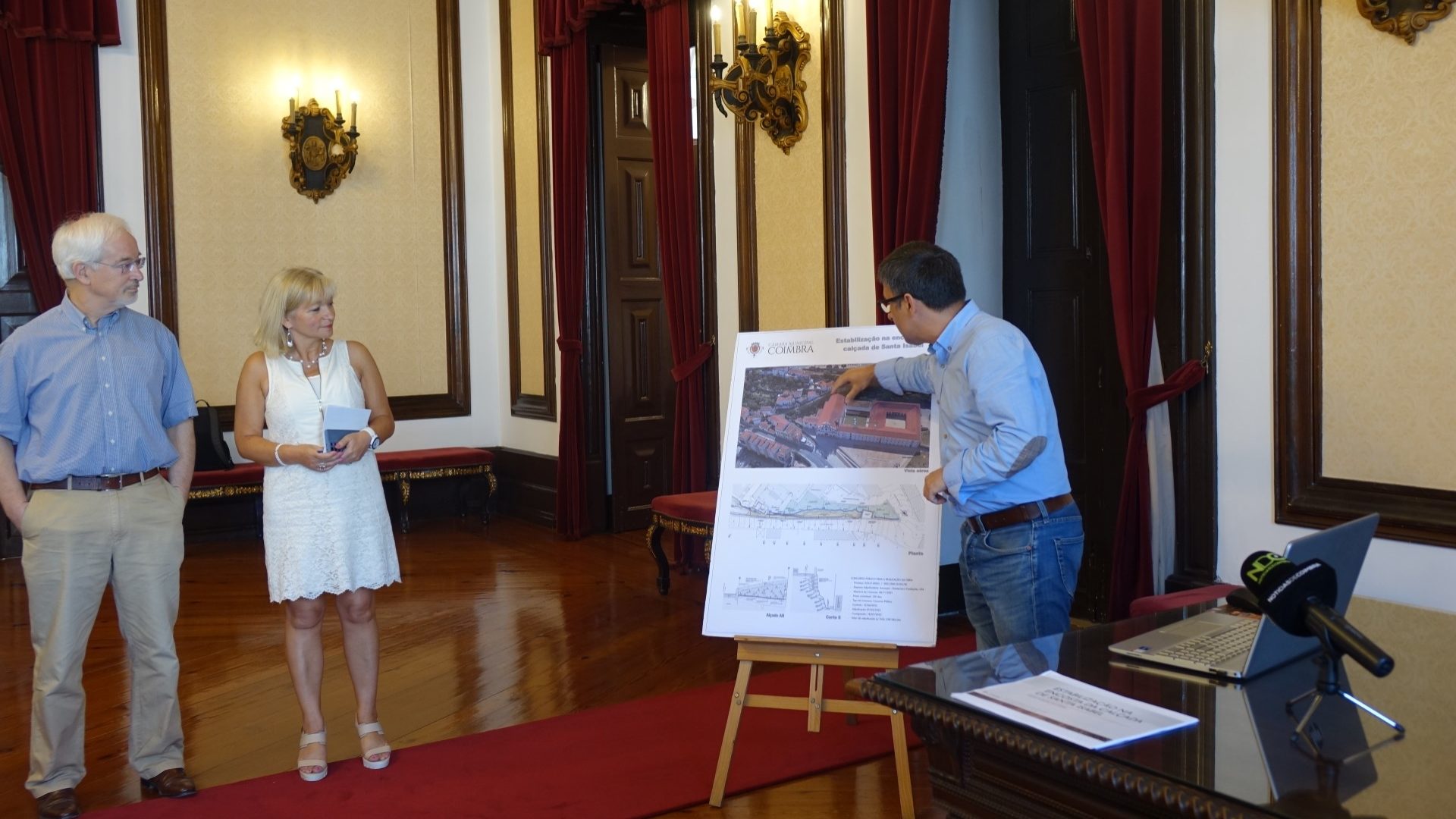 CM Coimbra avança com estabilização de encosta na calçada de Santa Isabel