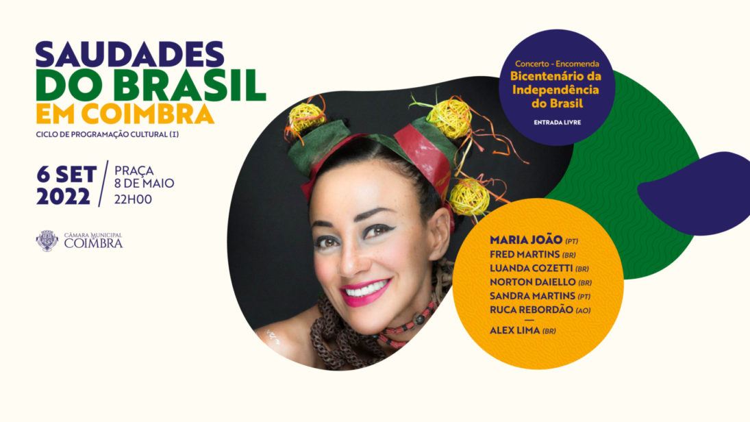 Maria João e prestigiados músicos brasileiros celebram Bicentenário da Independência do Brasil na Baixa de Coimbra