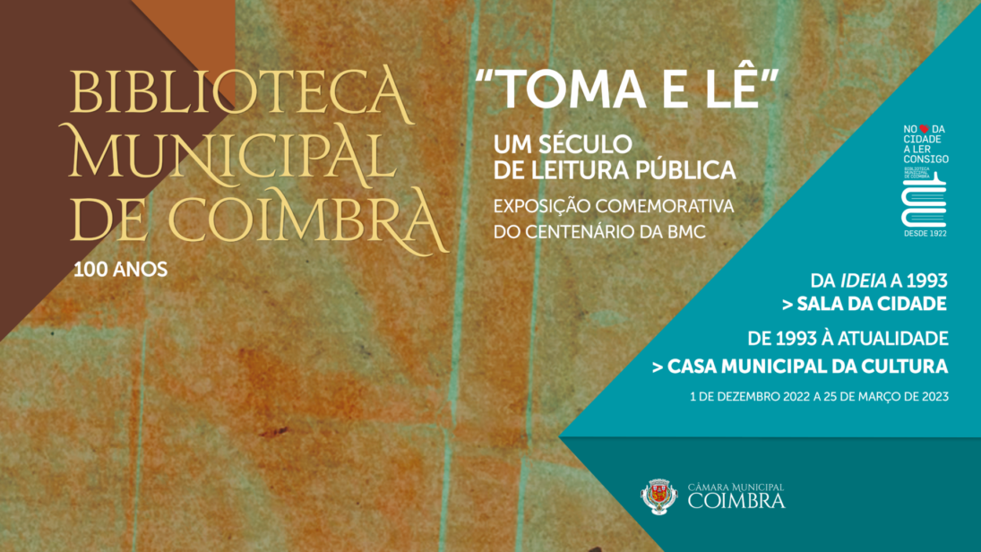 Comemoração do Centenário da Biblioteca Municipal de Coimbra tem início a 01 de dezembro e estende-se até final de 2023