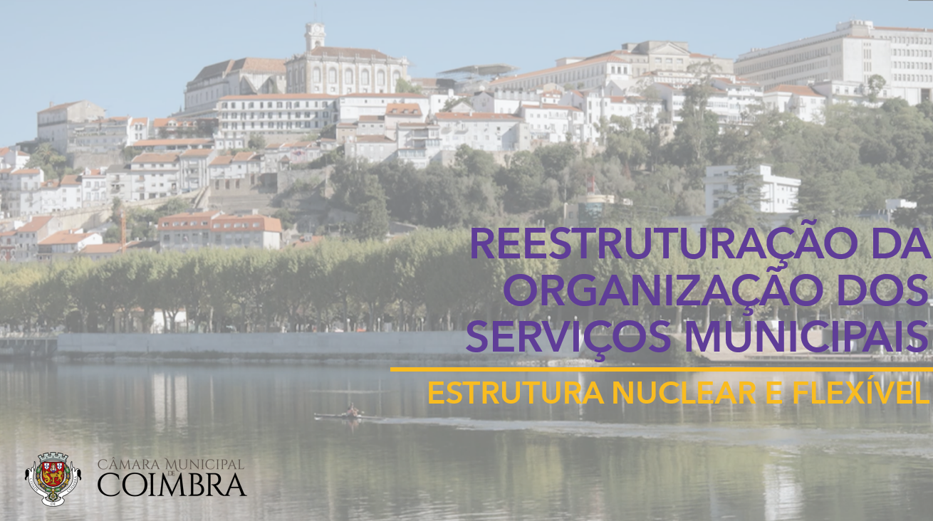 Estrutura flexível da orgânica da CM de Coimbra adapta-se à visão estratégica do Executivo