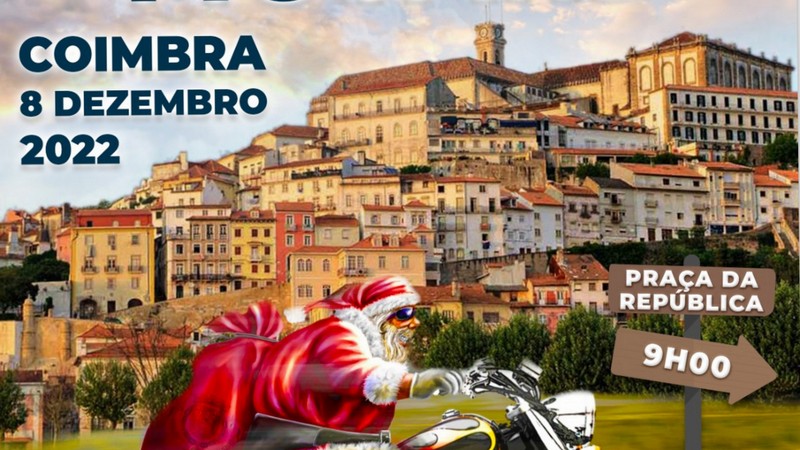 “Pai Natal Motard” amanhã do Largo da Portagem à Praça 8 de Maio