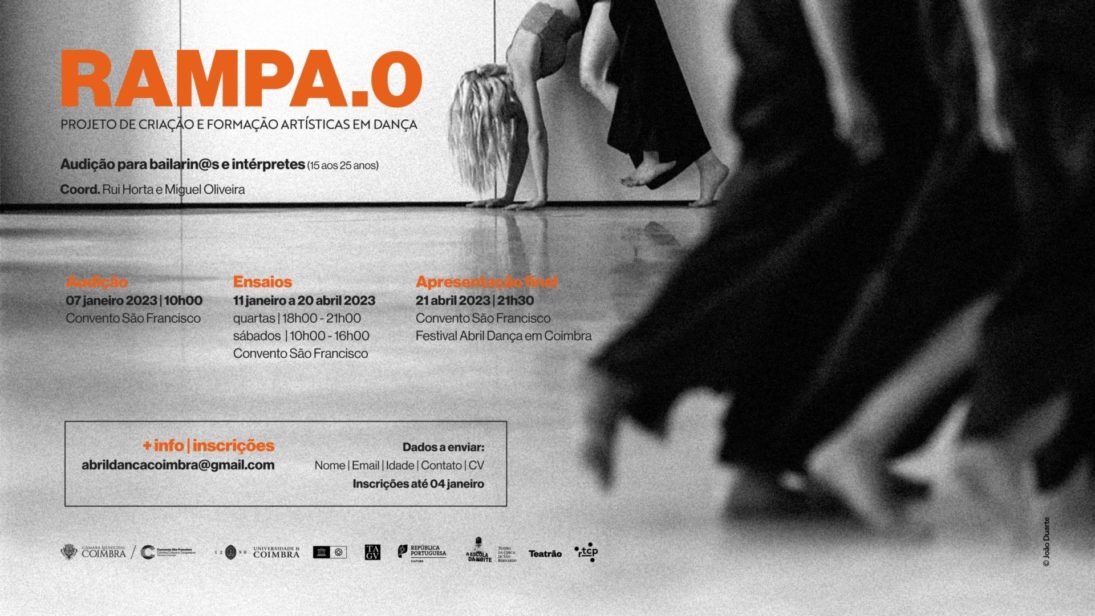 Novo projeto de criação e de formação artísticas na área da dança – RAMPA.0 com inscrições abertas