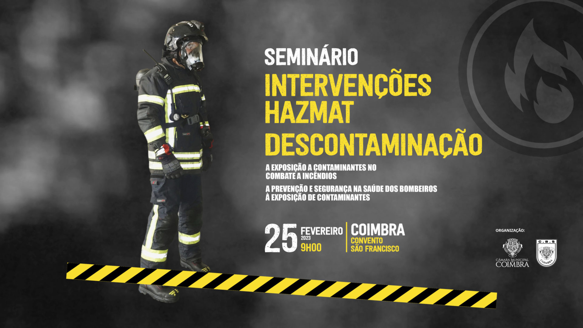 Bombeiros Sapadores debatem matérias perigosas e descontaminação no Convento São Francisco
