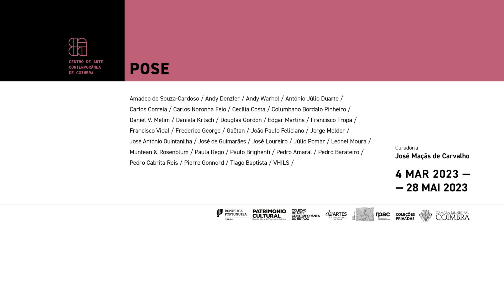 Nova exposição do Centro de Arte Contemporânea de Coimbra “POSE” inaugura na sexta-feira