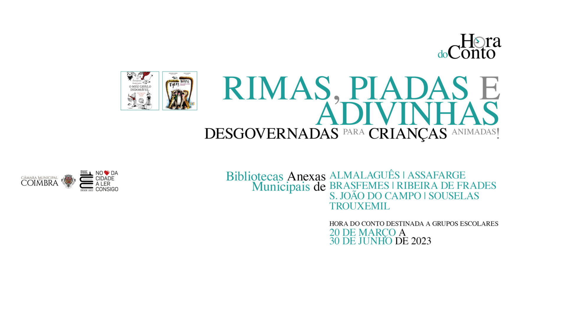 Bibliotecas Anexas Municipais celebram o livro com atelier de palavras para grupos escolares