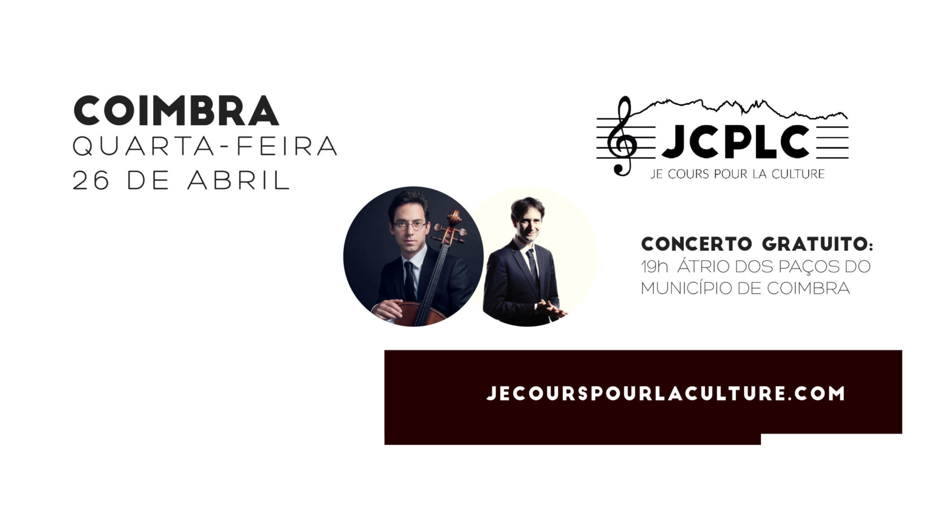 Músicos internacionais dão concerto gratuito dia 26 no átrio da Câmara Municipal de Coimbra