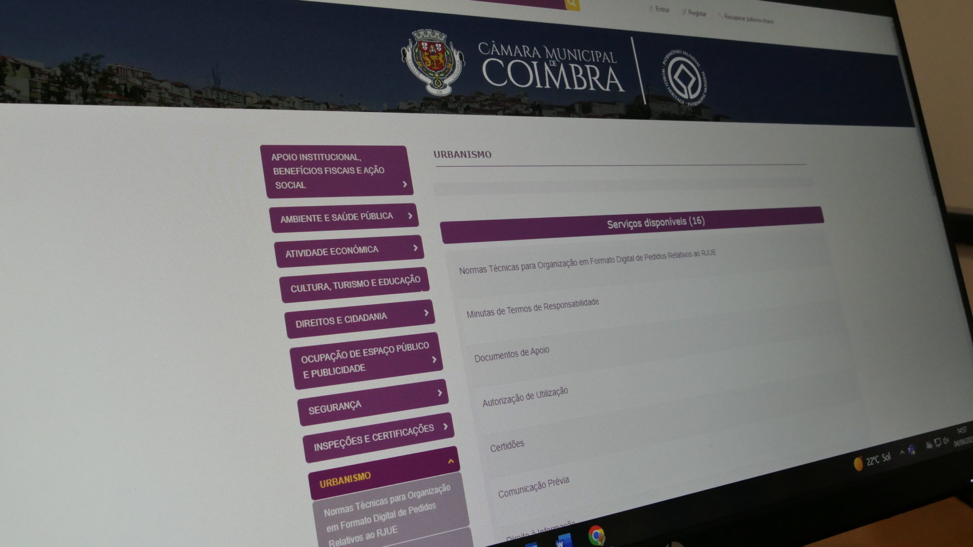 CM de Coimbra disponibiliza 41 procedimentos desmaterializados na área do Urbanismo