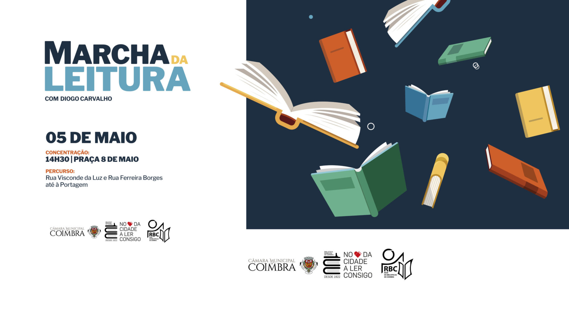 Biblioteca Municipal promove Marcha da Leitura pelas ruas da Baixa na sexta-feira